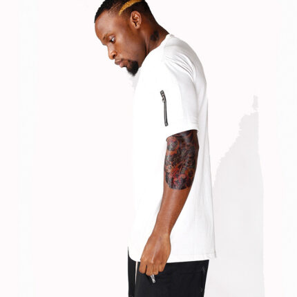 Street Wear Zip Dekoration T-Shirt