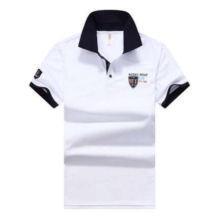 Lässiges halbärmeliges Herren-Poloshirt mit Revers für Herren