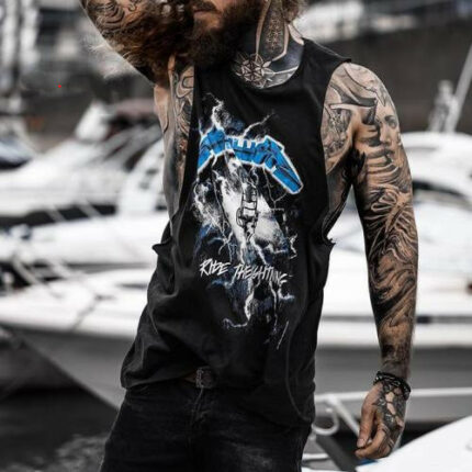 Ärmelloses Iron Maiden Tank Top T-Shirt mit Aufdruck