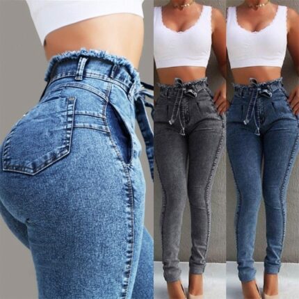 Jeans mit Fransen Damen
