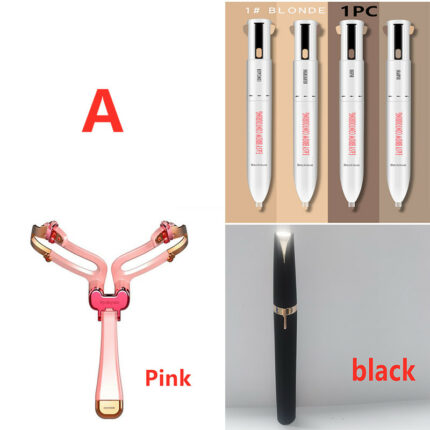 Augenbrauenformungsset 3 in 1 faltbare verstellbare Augenbrauenschablone für perfekte Brauenformen Makeup