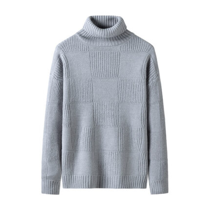 Locker gestrickter Pullover mit Rollkragen für Männer