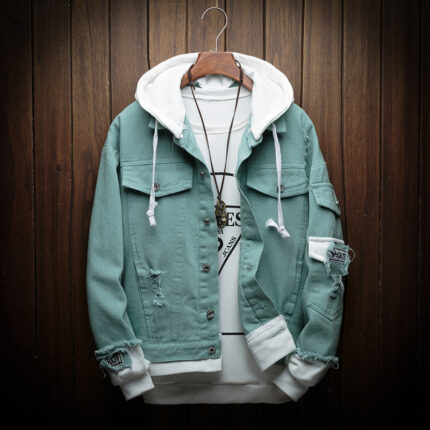 Jeansjacke mit Kapuze Herren