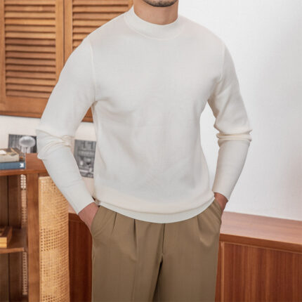 Commuter Schafwolle Base Shirt für Herren Slim Fit