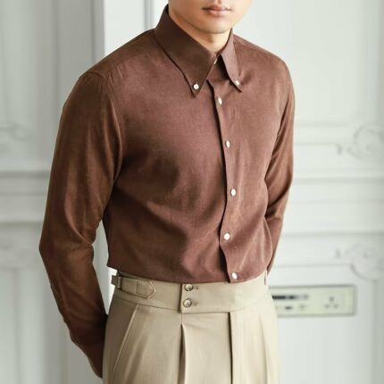 Pure Color Artistic Lazy Trendy Shirt Herren