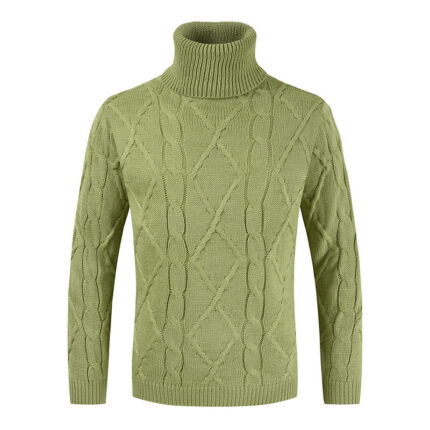 Rollkragenpullover Männer Lose Einfarbig
