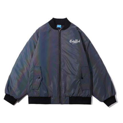 Bunte reflektierende gepolsterte Jacke Herren