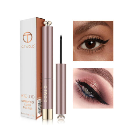 Rose Gold Anfänger Eyeliner Flüssigkeit wasserdicht, schnell trocknend und nicht schwindlig Make-up Eyeliner Stift