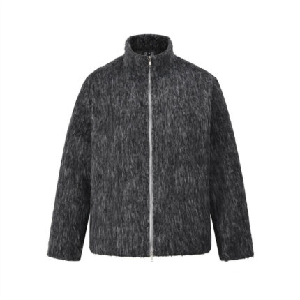 Zwei-Wege-Reißverschluss Strickjacke