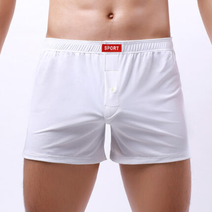 Lockere Herrenunterwäsche atmungsaktiver Stoff seidige Boxershorts