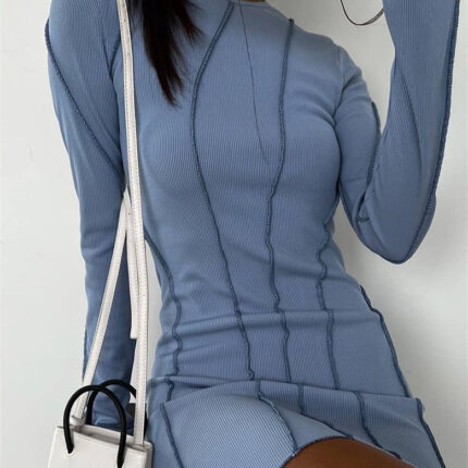 Langarm Kleid Damen