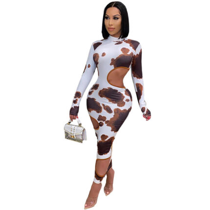 Langarm Kleid Damen