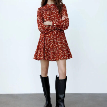 Langarm Kleid Damen