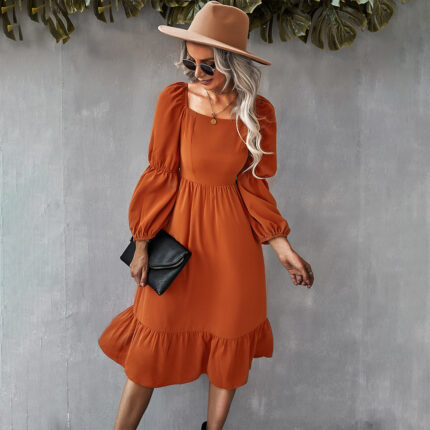 Langarm Kleid Damen