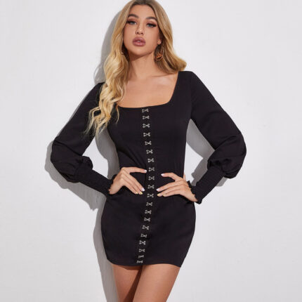 Langarm Kleid Damen
