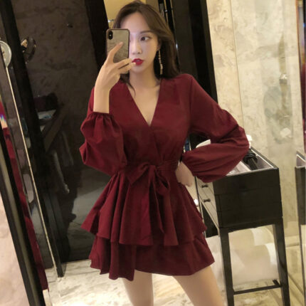 Langarm Kleid Damen