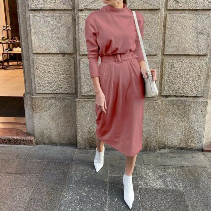Langarm Kleid Damen