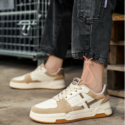Low-Top-Boardschuhe aus Leder für Herren