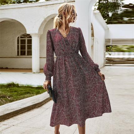 Langarm Kleid Damen