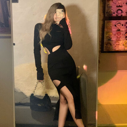 Langarm Kleid Damen
