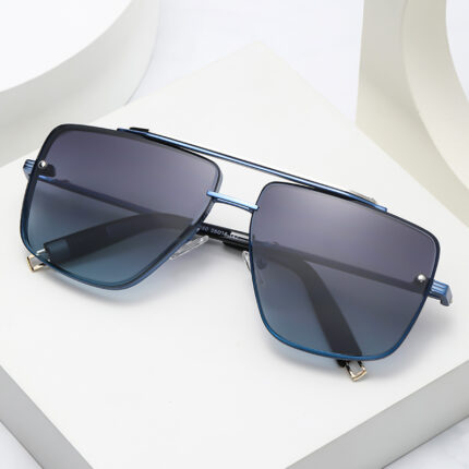 Doppelstrahl-Sonnenbrille aus Metall für Herren