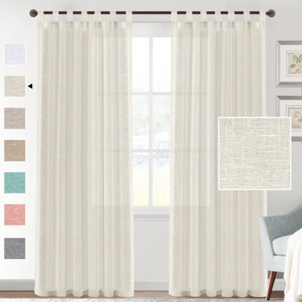 Leinengarn-Vorhang transparenter Fenster-Bildschirm