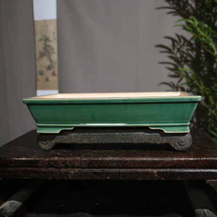 Lila Ton Blumentopf Keramik Bonsai