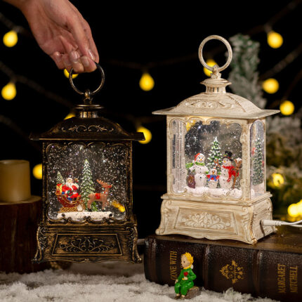 Weihnachtskristall-Kugel-Musikbox-Dekoration