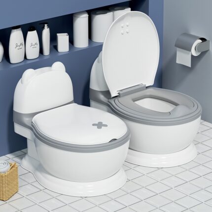 Simulated Enlargement Of Children's Toilet Seat