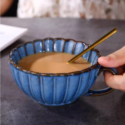 Kaffeetasse Becher Vintage Keramik Frühstücks tasse