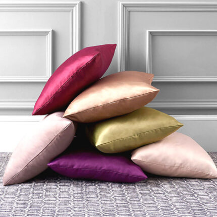 100s Tencel Quadratisches Kissen Kissen einfarbig Sofa Kissen bezug