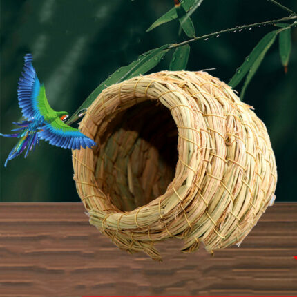 Stroh Warme Vogel Nest