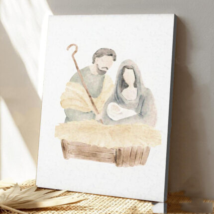 Home Mode Minimalismus gedruckt Leinwand Poster Weihnachten Baby Jesus