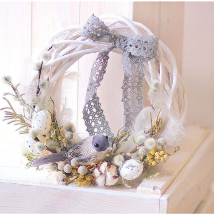 Weihnachten Reben Kranz Wicker Rattan Handwerk Blume Anordnung Girlande