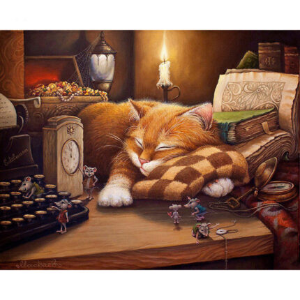 Katze DIY Malerei Durch Zahlen Wand Kunst Bild Home Decor Acryl Malen Nach Zahlen Für Geschenk