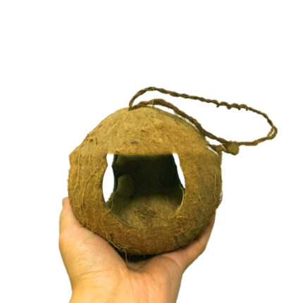 Kreative Coconut Shell Vogel Nest Feeder