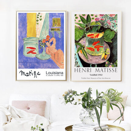 Goldfisch Ölgemälde Henry Matisse Dekorative Malerei Kern Wünschen Aliexpress Explosive Leinwand Malerei Core Wohnzimmer Dekoration Malerei