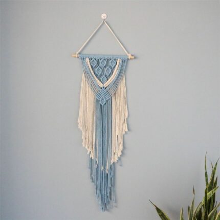Hand-Woven Baumwolle Seil Wandteppich Wand Dekoration Wand Dekoration Baumwolle Seil Quaste Ornamente