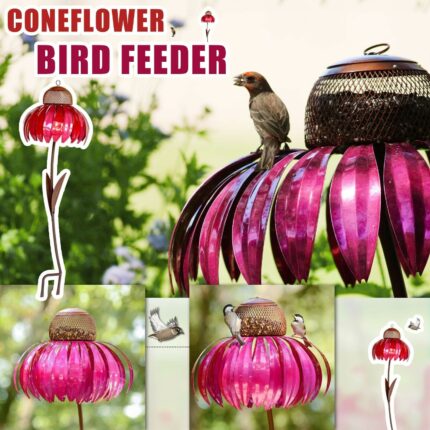 Garten Vogel Feeder Blütenblätter Sahpe Sensation Rosa Sonnenhut Vogel Feeder Wilden Vogel Feeder Pavillon Hummingbird Feeder Fütterung Vogel