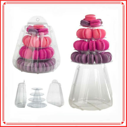 4-schicht Multifunktionale Macaron Display-ständer