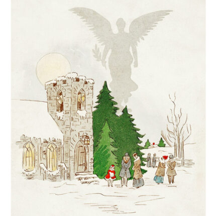 White Christmas With An Angel - DIY Painting By Numbers Kit