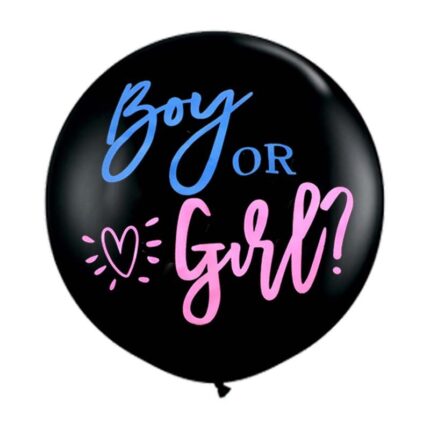 1pc 36 zoll Jungen Oder Mädchen Ballon Geschlecht Offenbaren Party Schwarz Latex