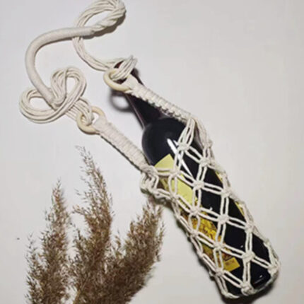Hand-woven Cotton String Portable Net Pocket