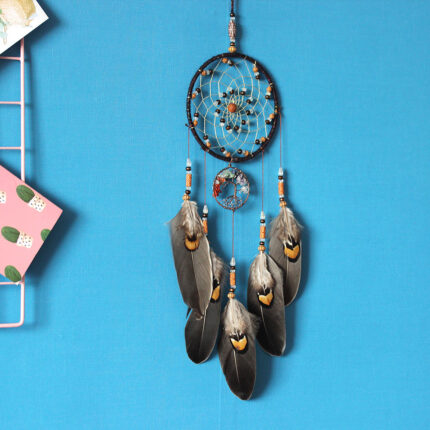 Indian Retro Style Colorful Tree Of Life Dreamcatcher Hanging Ornament