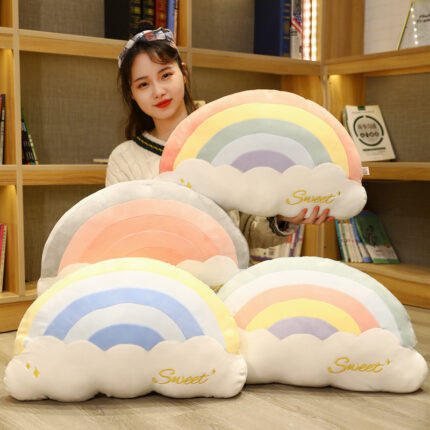 Niedliche Wolke Regenbogen Kissen Bürostuhl Rückenlehne Dekoratives Kissen