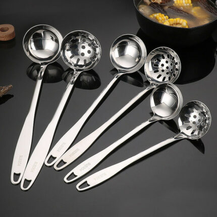 Stainless Steel Hot Pot Spoon Home Ladle Thickened