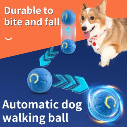 Smart Dog Toy Ball Elektronisches interaktives Haustier Spielzeug bewegliche Kugel USB-automatische bewegliche Bouncing für Welpen Geburtstags geschenk Katze Produkt