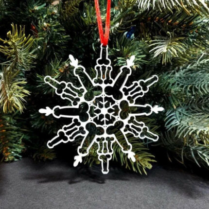 Weihnachtsbaum-hängende Dekorationen Schneeflocke Anhänger