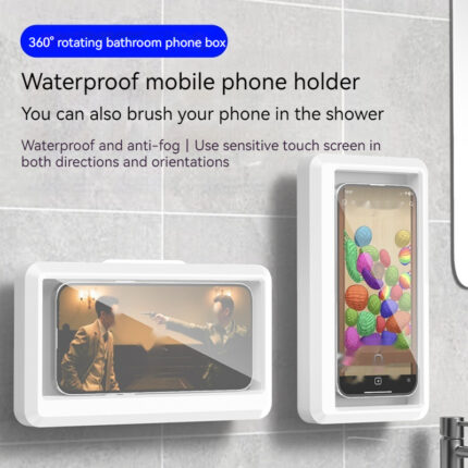 Wasserdichtes 360-Grad-Rotierendes Stanz freies Bad Binge-Watching-Küchen wand Anti-Fog-Halterung