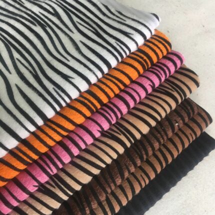 Faux Rosshaar Zebra Leder Gedruckt Stoff